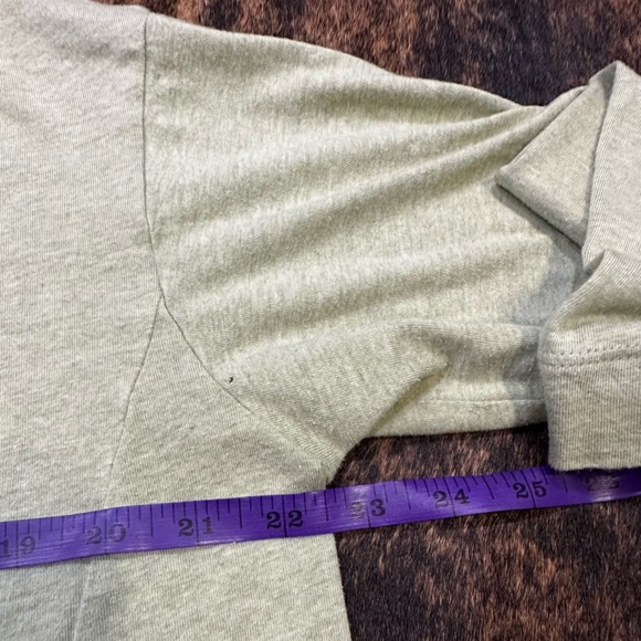 Size Medium Pure Jill cowl-neck seamed tunic pale green with drawstring - Picture 7 of 8